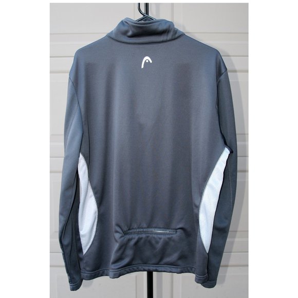 Men's HEAD Gray Active 3/4 Pullover Jacket Large - Picture 2 of 5
